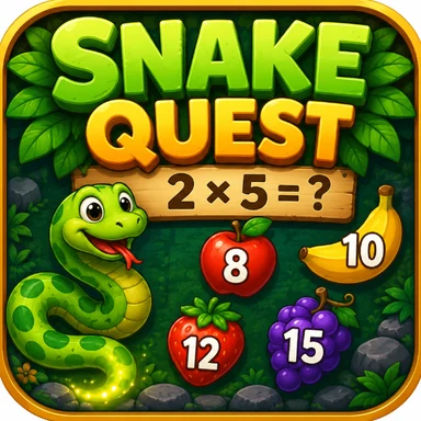 Snake Quest arcade learning game